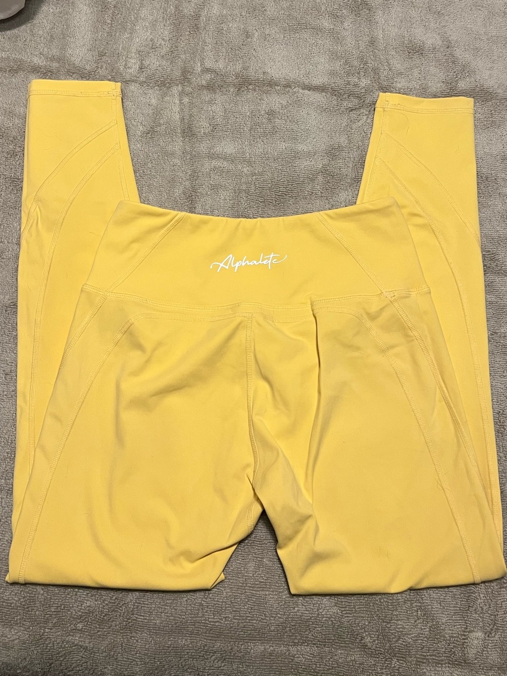 Alphalete Sunny Yellow High-Rise Leggings